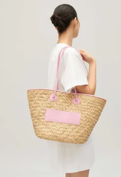Claudie Pierlot Adryan Medium Straw Basket*Women Shopping Bags