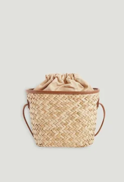 Claudie Pierlot Adryan Small Straw Basket*Women Crossbody Bags