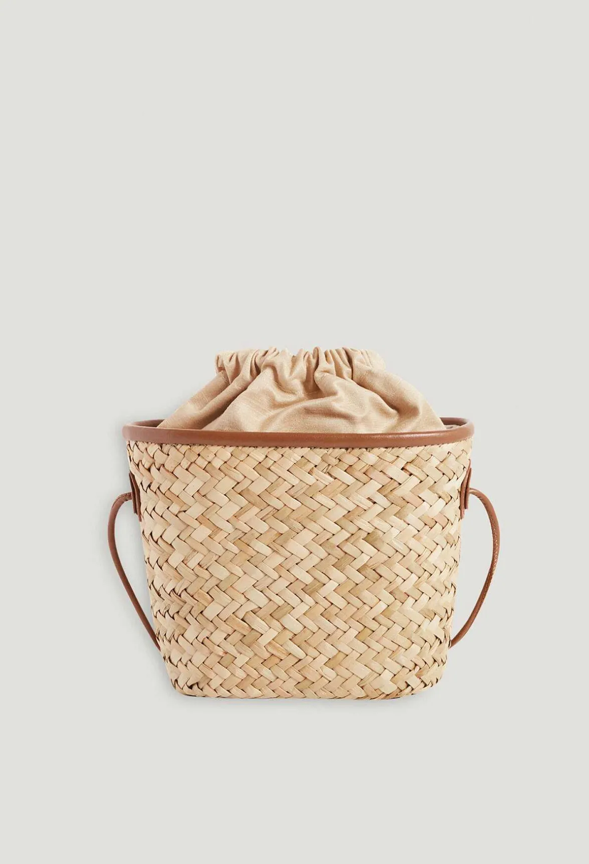 Claudie Pierlot Adryan Small Straw Basket*Women Crossbody Bags