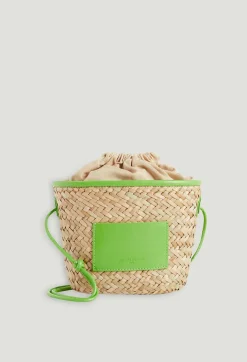Claudie Pierlot Adryan Small Straw Basket*Women Crossbody Bags