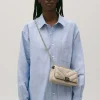 Claudie Pierlot Angelina Beige Leather Bag*Women Crossbody Bags