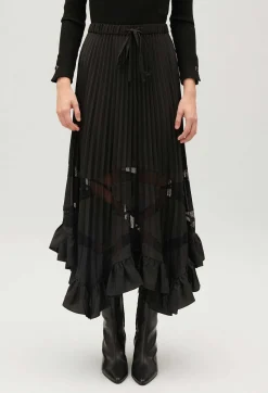 Claudie Pierlot Asymmetrical Pleated Skirt*Women Skirts And Shorts