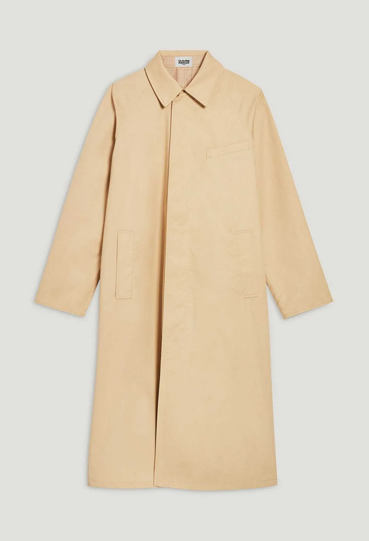 Claudie Pierlot Beige Reversible Mid-Length Coat*Women Jackets And Coats