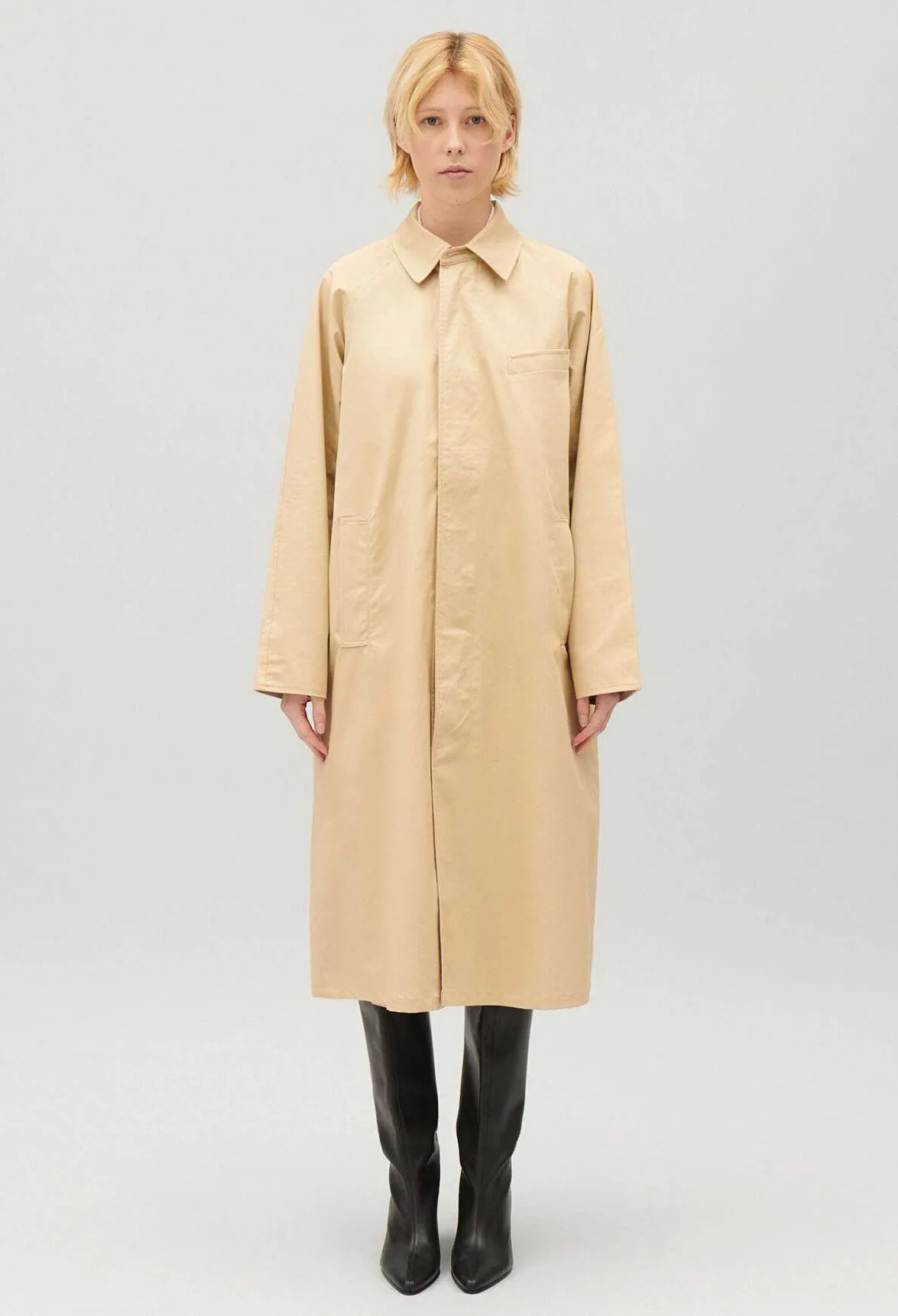 Claudie Pierlot Beige Reversible Mid-Length Coat*Women Jackets And Coats
