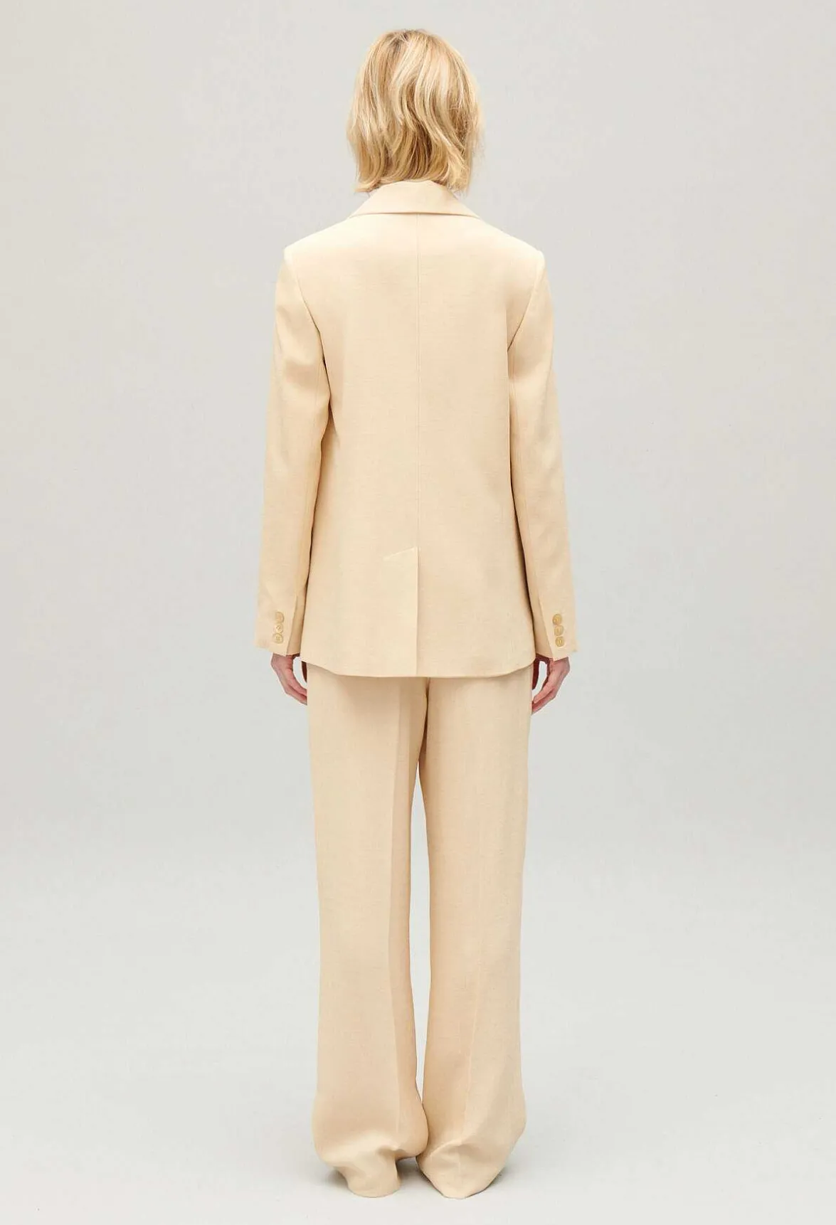 Claudie Pierlot Beige Textured Suit Jacket*Women Blazers