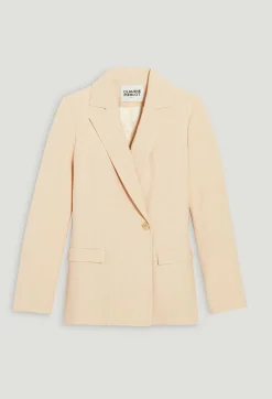 Claudie Pierlot Beige Textured Suit Jacket*Women Blazers