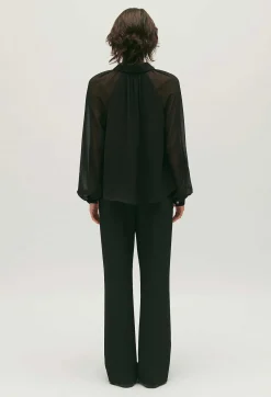 Claudie Pierlot Black Floaty Blouse*Women Tops And Shirts