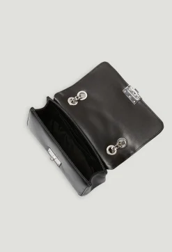 Claudie Pierlot Black Leather Angelina Bag*Women Crossbody Bags
