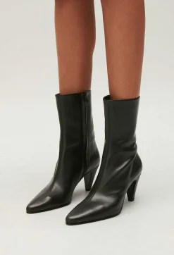 Claudie Pierlot Black Leather Boots*Women Booties And Boots