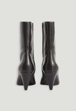 Claudie Pierlot Black Leather Boots*Women Booties And Boots