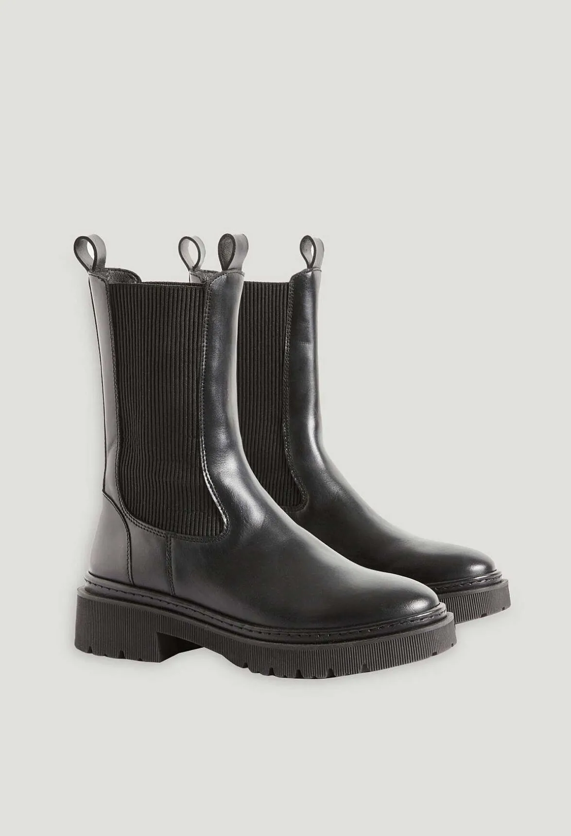 Claudie Pierlot Black Leather Chelsea Boots*Women Booties And Boots