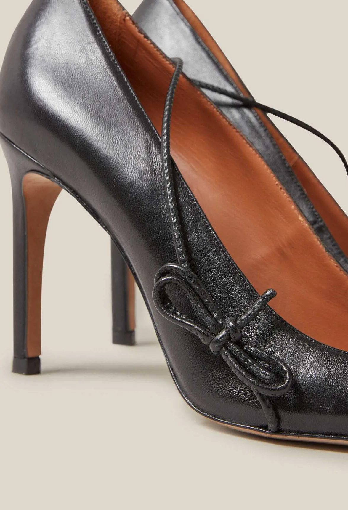 Claudie Pierlot Black Leather Heels*Women Sandals, Pumps And Mules