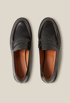 Claudie Pierlot Black Leather Loafers*Women Loafers