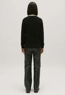 Claudie Pierlot Black Wool Jumper Removable Collar*Women Sweaters And Cardigans