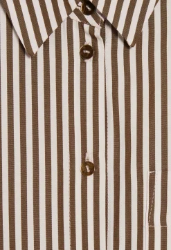 Claudie Pierlot Bronze Striped Shirt*Women Tops And Shirts
