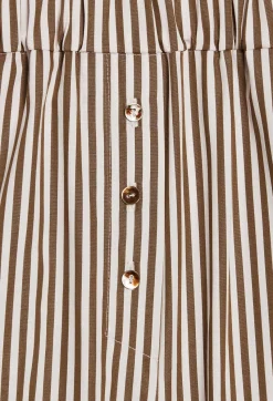 Claudie Pierlot Bronze Striped Shorts*Women Skirts And Shorts