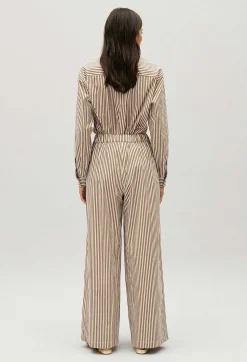 Claudie Pierlot Bronze Striped Trousers*Women Jeans And Trousers