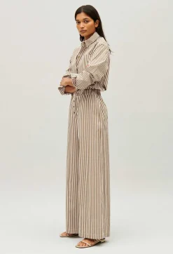 Claudie Pierlot Bronze Striped Trousers*Women Jeans And Trousers