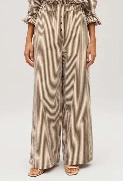 Claudie Pierlot Bronze Striped Trousers*Women Jeans And Trousers