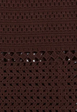 Claudie Pierlot Brown Crochet Top*Women Tops And Shirts