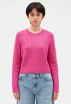 Claudie Pierlot Cable Knit Cropped Jumper*Women Sweaters And Cardigans