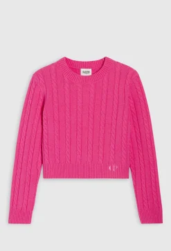 Claudie Pierlot Cable Knit Cropped Jumper*Women Sweaters And Cardigans