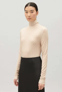Claudie Pierlot Cp Patterned Beige Undershirt*Women T-Shirts