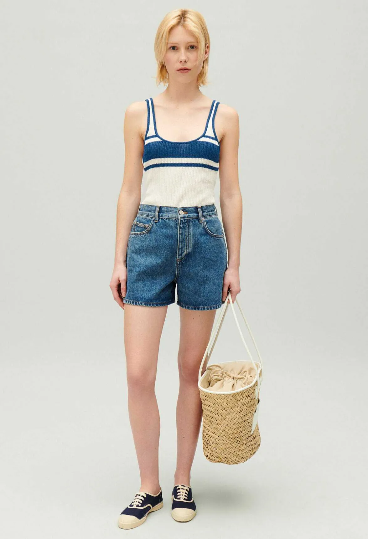 Claudie Pierlot Cream Knitted Vest Top*Women Tops And Shirts