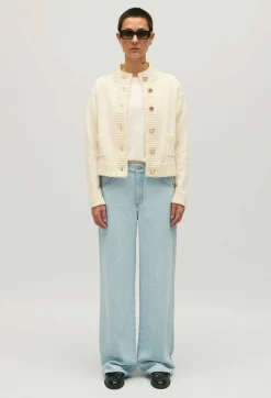 Claudie Pierlot Cropped Thick Knit Cardigan*Women Sweaters And Cardigans