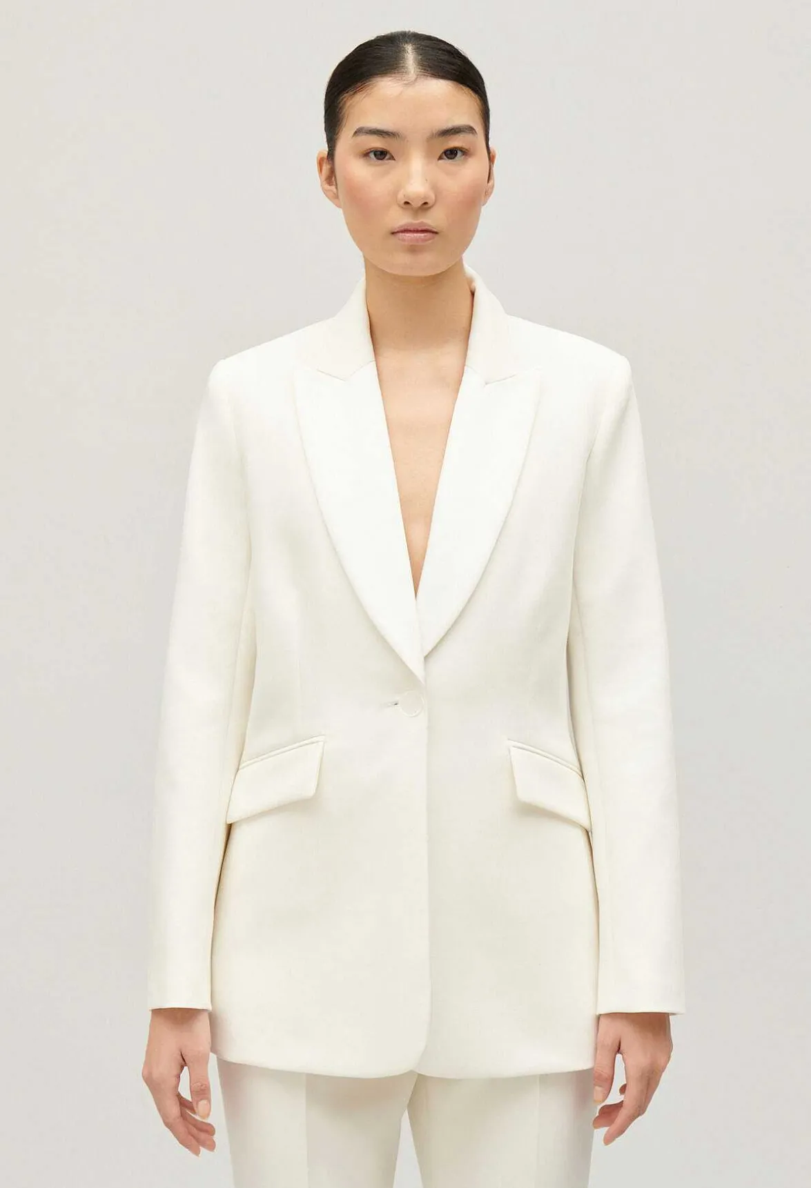 Claudie Pierlot Dual Fabric Suit Jacket*Women Blazers