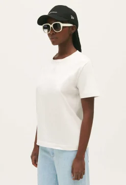 Claudie Pierlot Ecru Cotton T-Shirt*Women T-Shirts