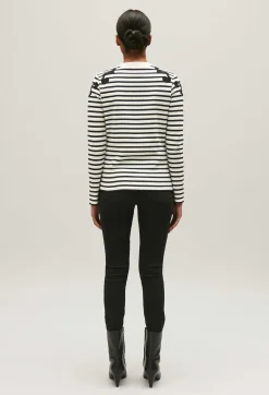 Claudie Pierlot Ecru Long Sleeved Top*Women Sweaters And Cardigans