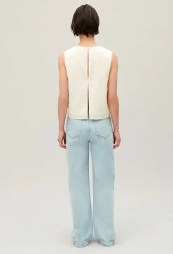 Claudie Pierlot Ecru Sequined Sleeveless Top*Women Tops And Shirts