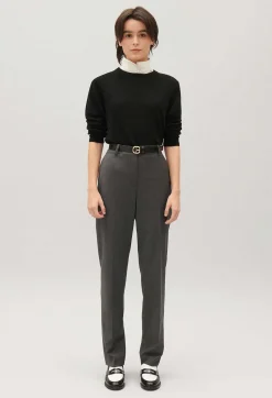 Claudie Pierlot Flecked Grey Suit Trousers*Women Jeans And Trousers