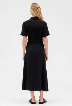 Claudie Pierlot Flowing Short-Sleeved Midi Dress*Women Dresses