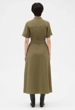 Claudie Pierlot Flowing Short-Sleeved Midi Dress*Women Dresses