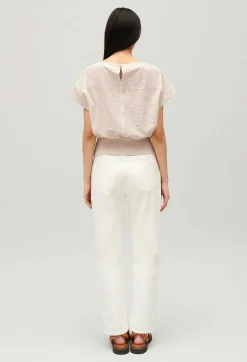 Claudie Pierlot Gathered Openwork Top*Women Tops And Shirts