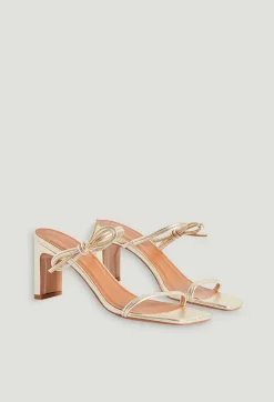 Claudie Pierlot Gold Leather Sandals*Women Sandals, Pumps And Mules