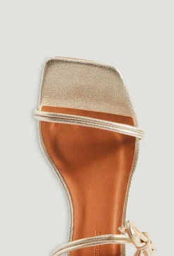 Claudie Pierlot Gold Leather Sandals*Women Sandals, Pumps And Mules