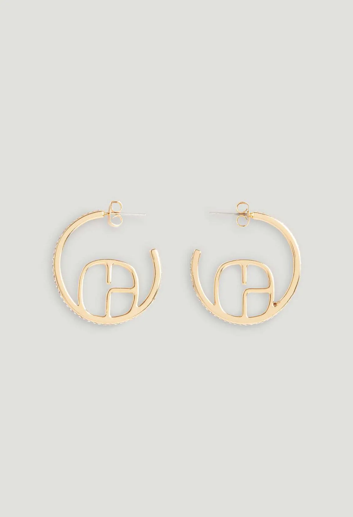 Claudie Pierlot Golden Cp Single Hoop Earring*Women Jewellery And Scrunchies
