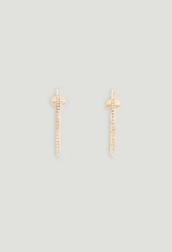 Claudie Pierlot Golden Cp Single Hoop Earring*Women Jewellery And Scrunchies