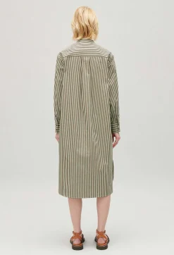 Claudie Pierlot Green Striped Maxi Dress*Women Dresses