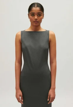 Claudie Pierlot Grey Midi Shift Dress*Women Dresses