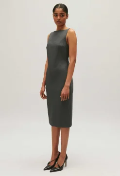 Claudie Pierlot Grey Midi Shift Dress*Women Dresses