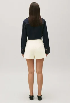 Claudie Pierlot Ivory Tweed Shorts*Women Skirts And Shorts