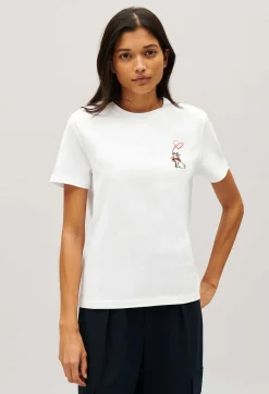 Claudie Pierlot Jean Toto Cream T-Shirt*Women T-Shirts