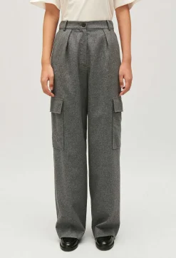 Claudie Pierlot Light Grey Cargo Trousers*Women Jeans And Trousers