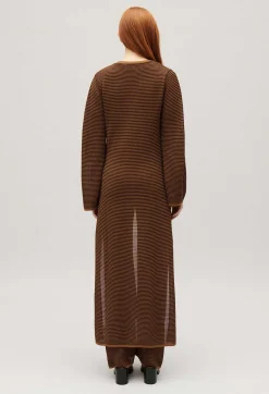 Claudie Pierlot Long Brown Cardigan*Women Sweaters And Cardigans