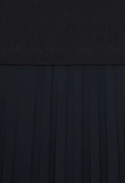 Claudie Pierlot Long Dual-Fabric Twist Dress*Women Dresses