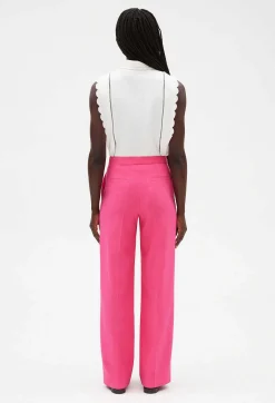 Claudie Pierlot Loose Pink Trousers*Women Jeans And Trousers
